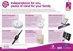Surrey Telecare Poster Download A3